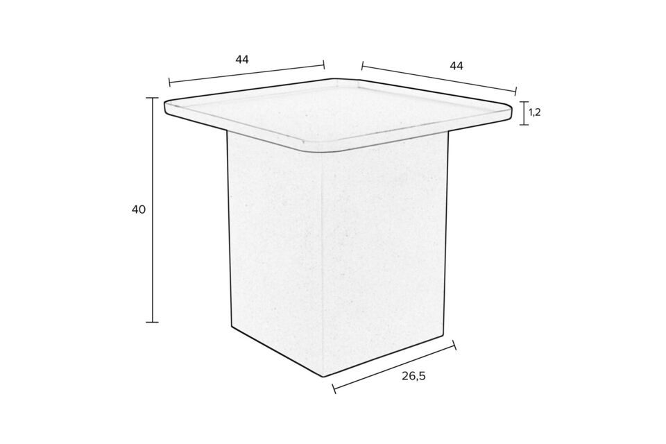 Discover elegant simplicity with our new metal side table
