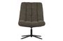 Miniature Green sheepskin effect polyester armchair Job Clipped
