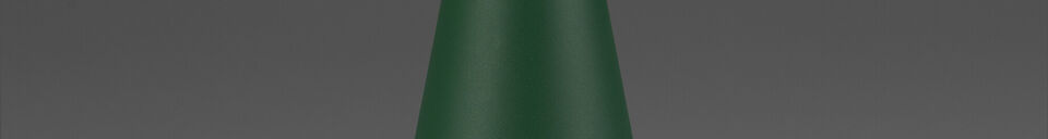 Material Details Green steel table lamp Bello