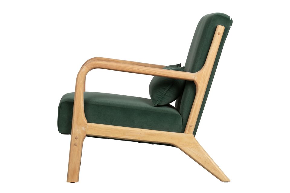 Green Velvet Armchair Mark - 3