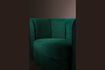 Miniature Green velvet lounge chair Flower 5