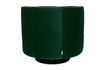 Miniature Green velvet lounge chair Flower 6