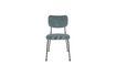 Miniature Grey-blue fabric chair Benson 13