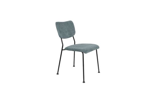 Grey-blue fabric chair Benson Clipped