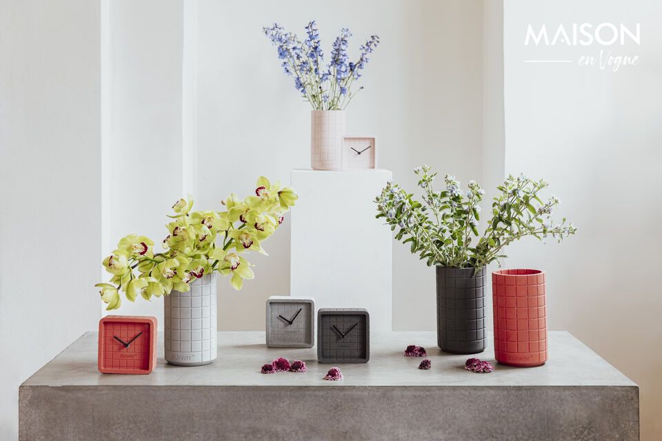 Industrial elegance and utility in a single vase.
