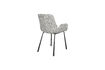 Miniatuur Grey fabric dining armchair Brit 4