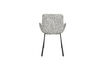 Miniatuur Grey fabric dining armchair Brit 5