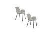 Miniatuur Grey fabric dining armchair Brit 6