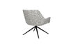 Miniatuur Grey fabric lounge armchair Doulton 4