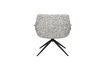 Miniatuur Grey fabric lounge armchair Doulton 5
