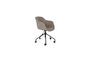Miniature Grey fabric office chair Junzo Rib Clipped