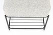 Miniature Grey fabric rectangular stool Milou 6