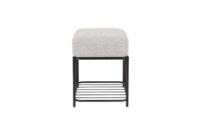 Grey fabric stool Milou