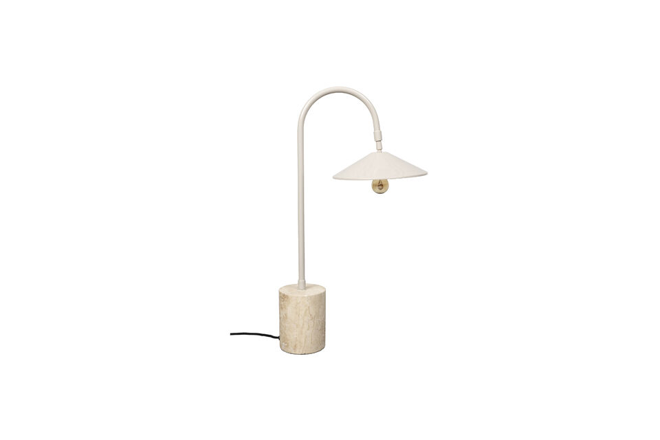 Grey travertine desk lamp Enno White Label