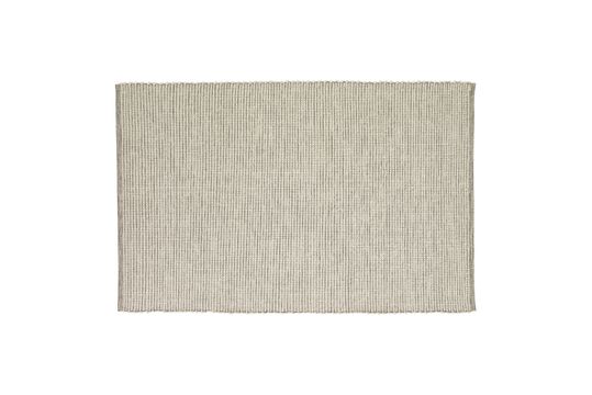 Grey wool and cotton carpet Poppy