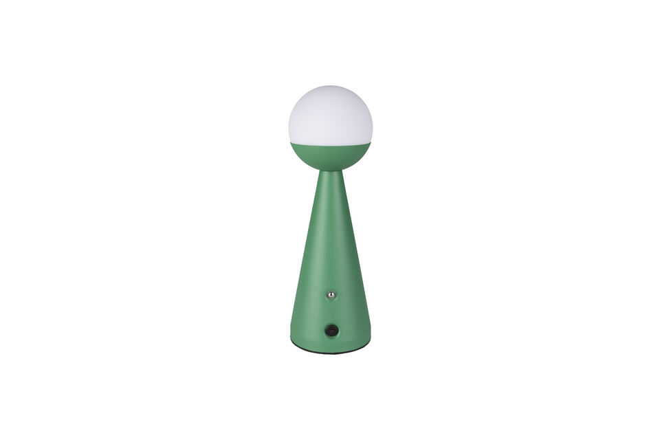 Groene stalen tafellamp Bello Zuiver
