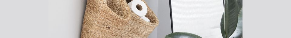 Materialbeschreibung Großer Hanfkorb Mira in beige 