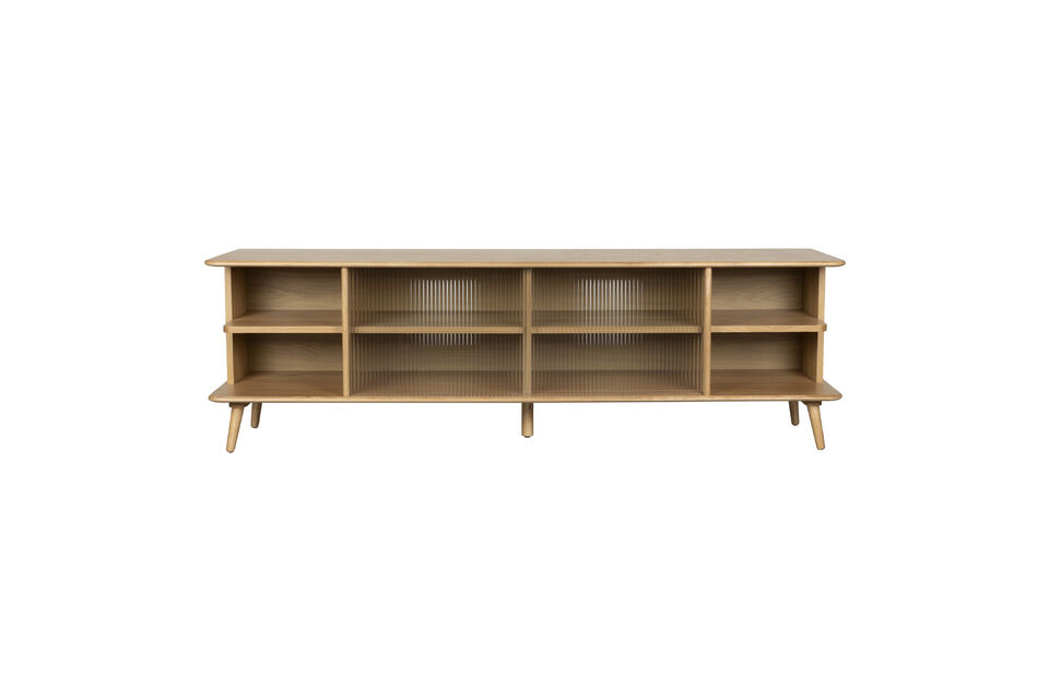 Großes Sideboard aus Eichenfurnier Natur Rise Zuiver
