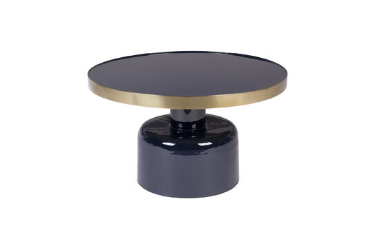 Zie de productbeschrijving grote blauwe bijzettafel Glam 60 cm Grote blauwe bijzettafel Glam 60 cm