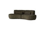 Miniaturansicht Halbrundes 4-Sitzer Sofa Samt Braun Melange Batavier ohne jede Grenze