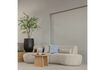 Miniaturansicht Halbrundes 4-Sitzer Sofa Velvet Sand Melange Batavier 2