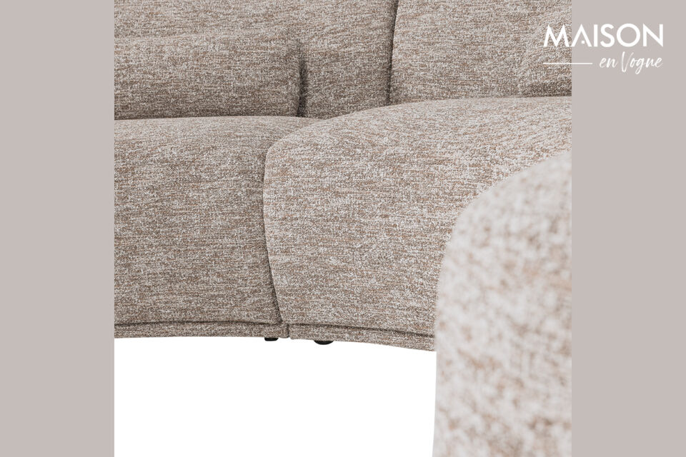 Material Unser Benson ist ein gewebter Stoff mit Melange-Effekt
