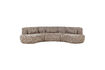 Miniaturansicht Halbrundes Sofa 6-Sitzer hellbraun melange Batavier 2