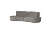 Miniature Half round 4-seater sofa Velvet Sand Melange Batavier 4