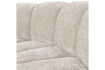 Miniature Half Round Dining Bench with Backrest Corduroy Ecru MOJO 5