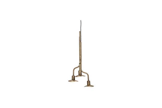 Hana gilded metal suspension lamp
