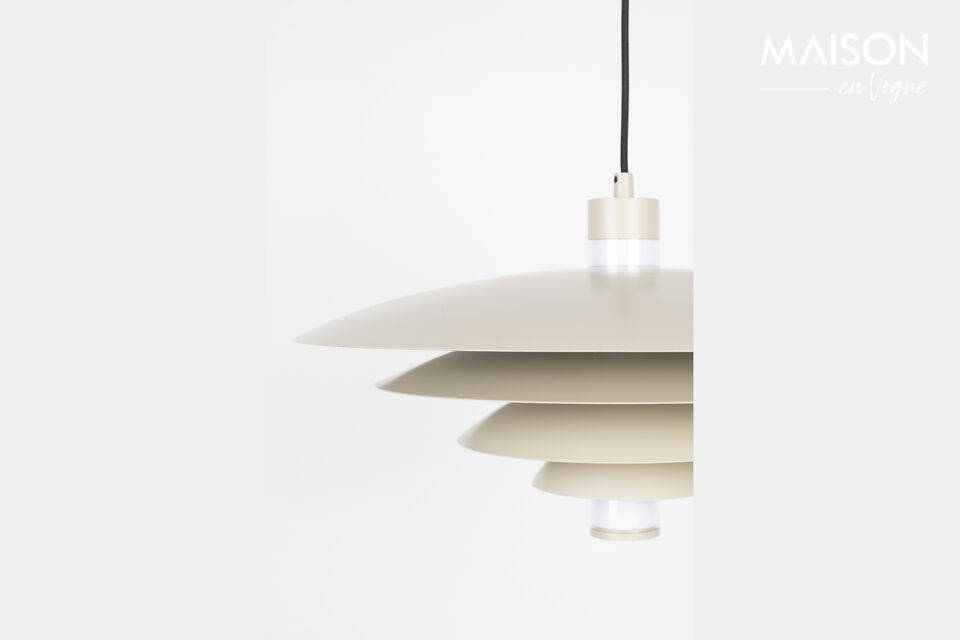 Hängeleuchte aus Eisen in beige Cole - 10