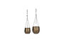 Miniature Hanging Planters (Set of 2) in Golden Aluminium HDPlan Clipped