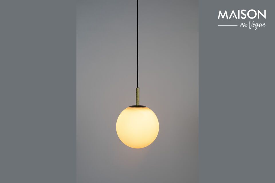 Hanglamp 25 cm van zwart glas Orion Zuiver