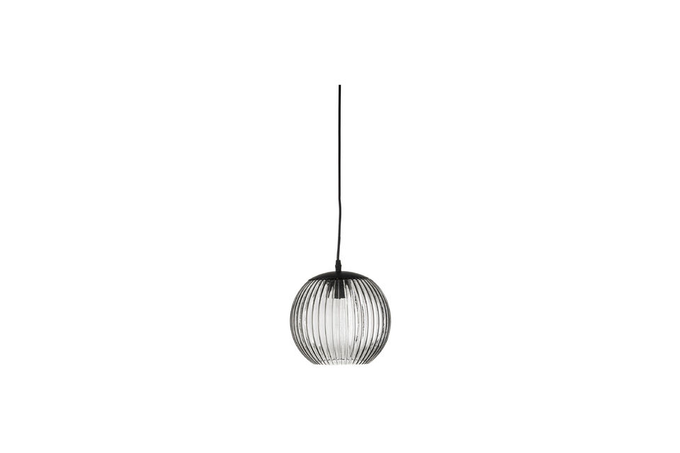 Hanglamp van grijs glas Sybia Bloomingville