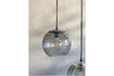 Miniatuur Hanglamp van grijs glas Sybia 4