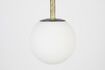 Miniatuur Hanglamp zwart glas 18 cm Orion 15