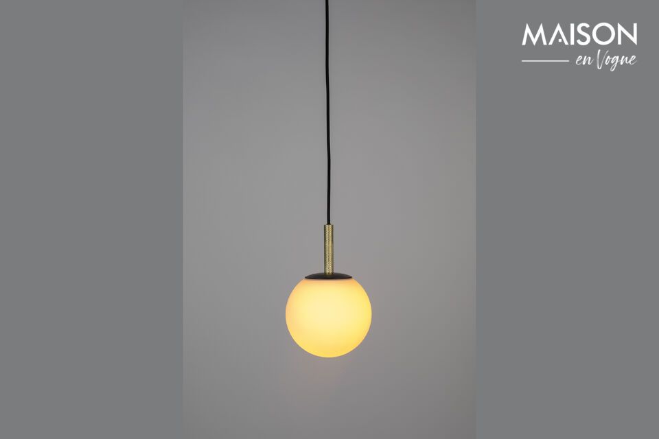 Hanglamp zwart glas 18 cm Orion Zuiver
