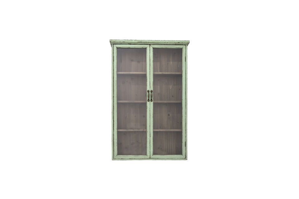This high cabinet has 3 shelves spaced 27,5 cm apart