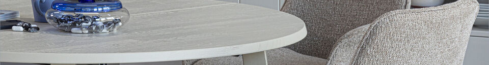 Material Details Height Adjustable Dining Chair Recycled Polyester Sand MARTEN