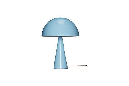Schauen Sie die Produktbeschreibung an hellblaue Metall-Tischlampe Mush Hellblaue Metall-Tischlampe Mush