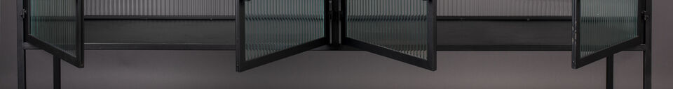 Material Details High black iron sideboard Boli