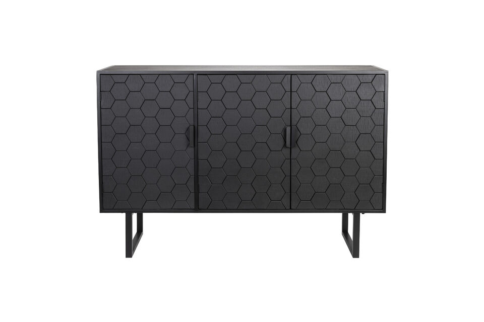 High black wooden sideboard Linc White Label