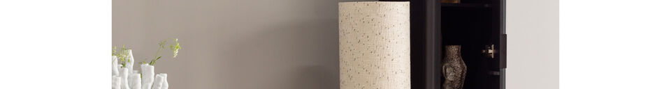 Material Details High cabinet narrow pine matt black Gunnar