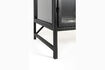 Miniature High display cabinet in black iron Rob 7