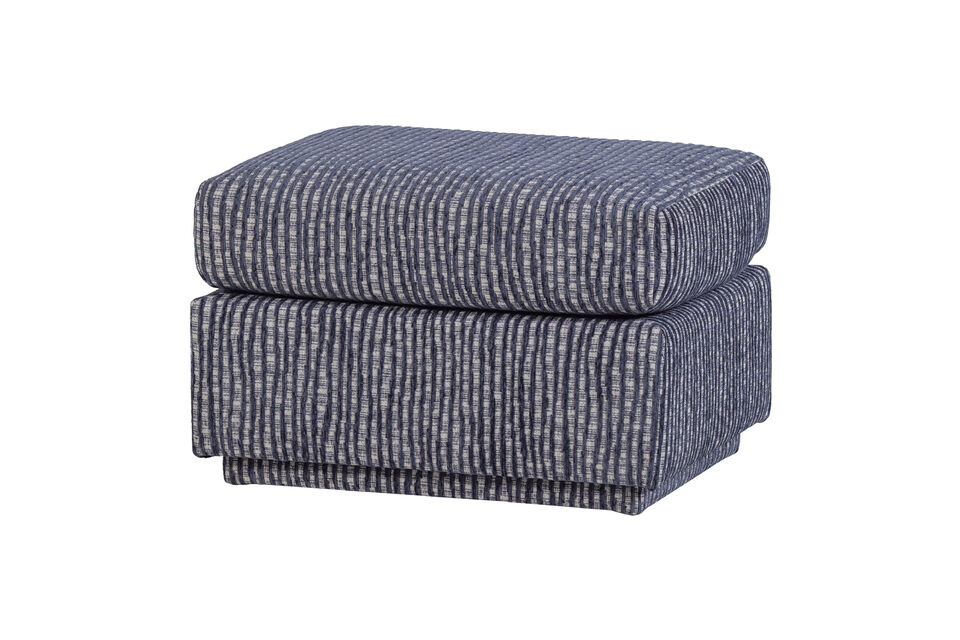 Hocker 40x60x50 cm Graublau Lou Woood