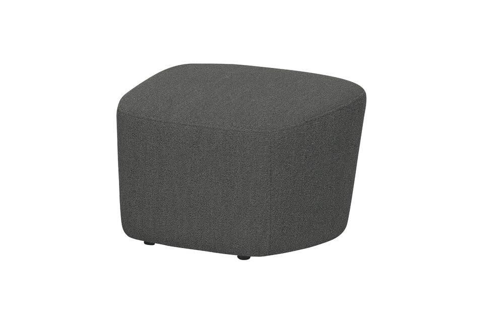 Hocker 41x62 cm Bouclé Stahlgrau Lofty Vtwonen