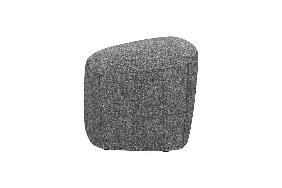 Belles formes rondes Doté d\'un superbe tissu tissé Pouf confortable H 41 cm x L 62 cm x P 48 cm