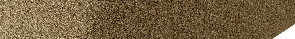 Materialbeschreibung Hocker 45x84x64 cm Gelb/Braun Melange Bouclé Mojo