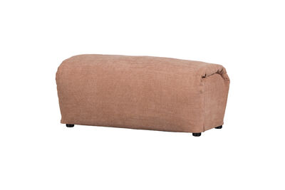 Hocker 46x91 cm Chenille-Gewebe Altrosa BAGGY