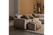 Miniaturansicht Hocker 46x91 cm Webstoff Braun Melange BAGGY 2